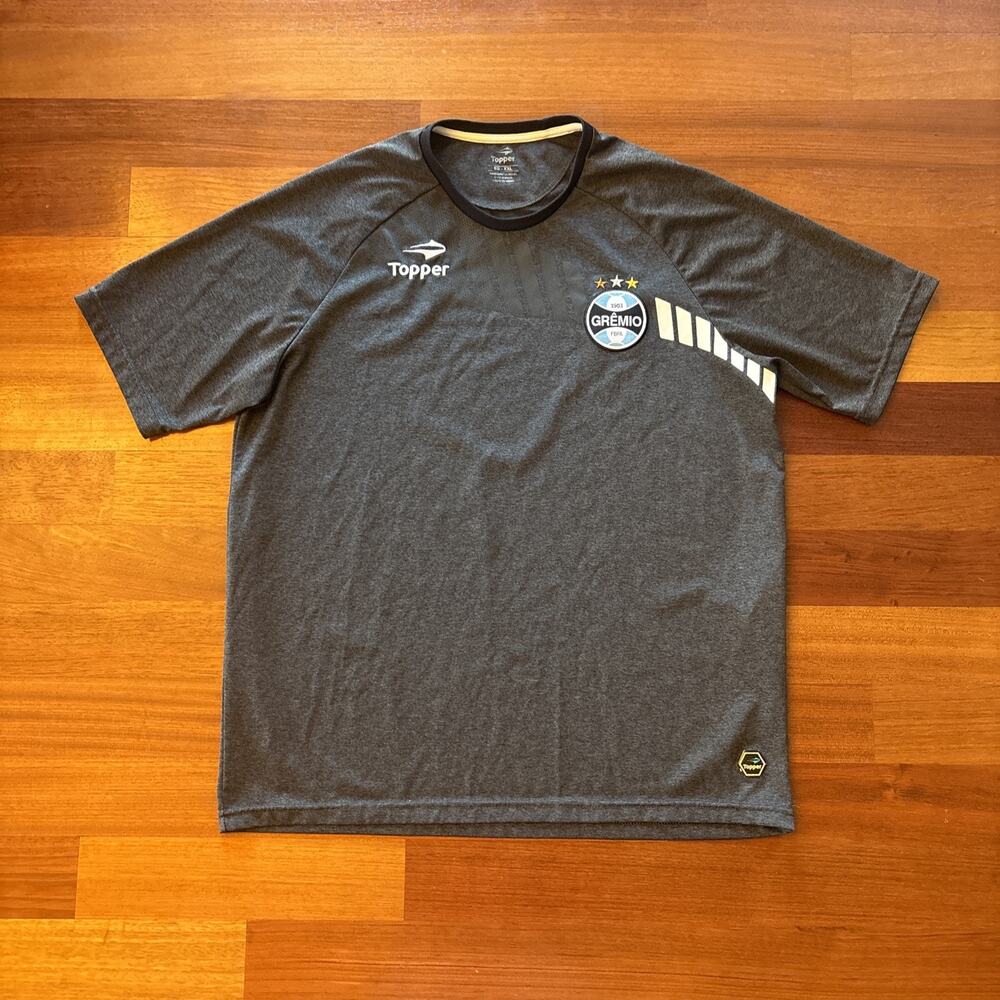 Topper Gremio FBPA Training Shirt Size XXL Gray Brazil Soccer Futball